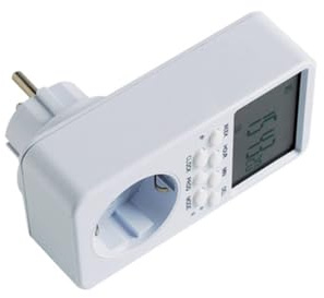 DOITOOL Temporizador Digital Electrónico Programable 16a Con Relé De, Carcasa De Pc, Enchufe Eu/control Eléctrico Hogar, Ahorro Energía, Uso Diario, 1 Minuto De Programación