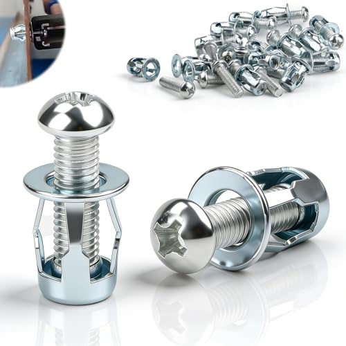 mawmuaw hålighetsplugg metall M4 x 20 mm, 30 st. hålighet metall ankare | Kronblad expansionsspår, jack spår, hålighetsplugg tunn, fixturer ihåliga dörrar, väggar, järnplåt, ark
