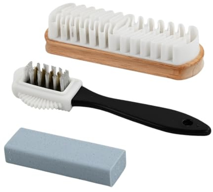 FooYee 2 PCS Suede Shoe Cleaning Brush, Nubuck leather scrub, Shoe Brush for Cleaning a kinds of Suede Nubuck Leathers, Crepe Scrub Rubber Multifunctional Cleaner Kit