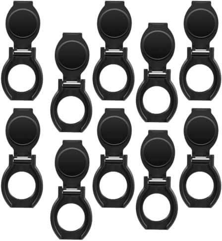 TEMPNAP USB Kamera Objektivabdeckung Kunststoff für Privatsphäre Schwarz | Einfach zu Verwenden, Beeinträchtigt die Netzwerknutzung, Webcam Schutz, 1 Satz mit 10 Stück