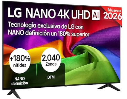 LG 50NU800B6LC - Smart TV Nano UHD AI 50 4K Sin Reflejos 94%, 2026