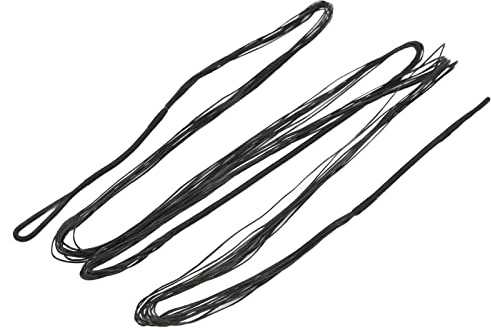aqxreight 12 Strängar Bågsträng för Recurve Båge 60 Tums Bågskytte Ersättningssträng, Högdensitetsbågetillbehör med Mittskydd