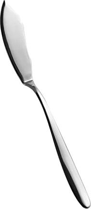 Salvinelli Fast Set Coltelli Pesce Acciaio Inox 18/10, Coltello da Pesce, 12 Pezzi, Spessore 2,5 mm, Made in Italy, Finitura Lucida