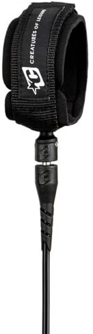 Creatures of Leisure ICON Shortboard Leash - 6 FT - Black