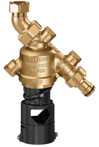 Caleffi Systemtrenner Typ BA DN15 1/2 Überwurf x 3/4 AG für Zapfhahn