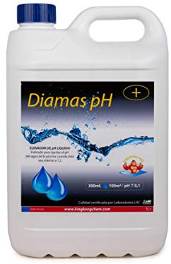 Incrementador de pH Concentrado para Piscinas DIAMAS PH 5 litros - Aumenta el pH del Agua – Formato Líquido