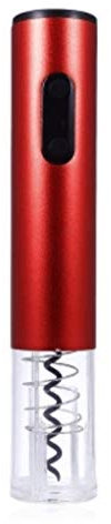 SMSOM El abridor de Vino eléctrico, el Conjunto de sacacorchos automático Contiene Cortador de lámina, para Citas, Fiesta y Amante del Vino (Azul) (Color : Red)