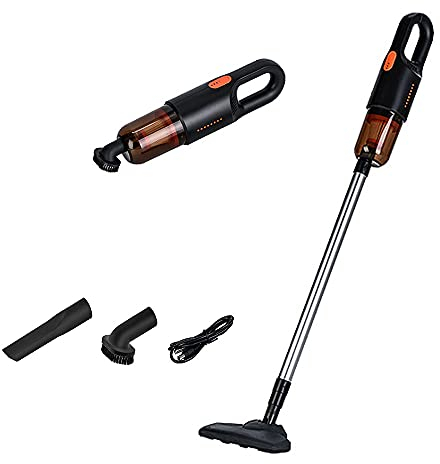 Aoun Lightweight Cordless Stick Vacuum Cleaner, Powerful Suction Handheld Upright Rechargeable Cordless Vacuum Cleaner with HEPA Filter, Stick Vacuum for Pet Hair Hardwood Floors, Carpet (Black)