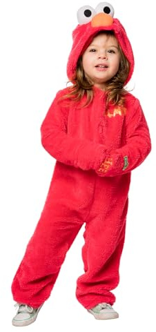 Rubies Officiell Sesame Street Elmo kostym för småbarn, barndräkt, storlek S, 3-4 år