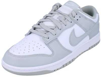 NIKE DD1391-103 Dunk Low Retro Män Vit/Grå Dimma UK 9,5