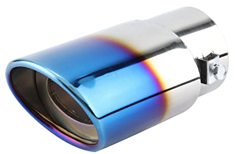 Auspuffblende, Universell 38-53 mm Endrohrspitze Edelstahl Auspuffrohr, Endschalldämpfer-Endstück Rund Endrohr