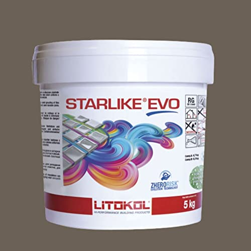 Litokol Starlike EVO 230 CACAO - Adhesivo de resina epoxi, color marrón oscuro