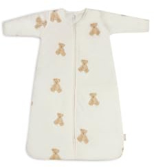 Jollein Schlafsack Baby - Teddy Bear - 90 cm - Baumwolle - 2.0 bis 3.0 Tog - Abnehmbare Ärmel - Baby Schlafsack - Teddy Bär Print