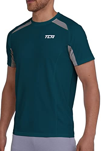 TCA Herr QuickDry Prestanda Löpning Gym Träningstopp - Grön, M
