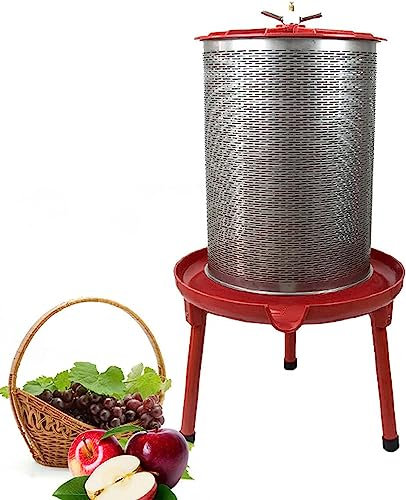 HACSYP Fruchtpresse Obstpresse, Apfelweinpresse aus Edelstahl, wasserbetriebene hydraulische Obstweinpresse, Bienenwachs-Käseextraktor, Zubehör for Haushaltsküchengeräte (Size : 40L)