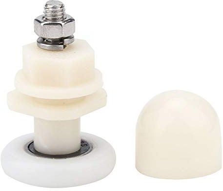 8 Stück Duschtür-Räder, Duschtür-Rollen, Läufer-Räder, Ersatzteil, Langlebiges Kunststoff-Gleitrollen-Schienen-Türrad, Badezimmer-Glastür (25mm)