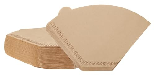 QUARKZMAN 200 pcs 4 Cône Café Filters Dimension 102 Marron | Jetable Papier Percolateur Café Filtres, Naturel Non Blanchi Bois Fibre, Adapté pour pour Over Café Filtre Goutte-à-goutte