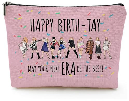 FDEETY Kosmetiktasche Damen Makeup Tasche Musikliebhaber Album Inspiriertes Sänger-Fan Geschenk für Frauen Mädchen Reißverschluss-Stiftetasche