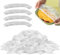 RYHHH Lot De 50 Film Alimentaire Reutilisable,Sacs De Conservation Frais,Sacs De Conservation Des Aliments En Plastique,Couvercles De Bols Réutilisables, Pour Garder Les Aliments Frais (Transparent)