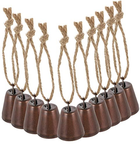 Sewroro 10stücke Rustikale Vintage Glocken Aus Metall Zum Basteln Hängeglocken Für Windspiel Wand- DIY Handwerk Weihnachtsbaum-schmuck