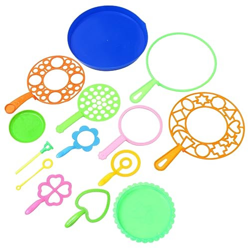 KOMBIUDA 14stücke Teiliges Set Bunte Seifenblasenstäbe Für Mädchen Und Erwachsene Für Outdoor-aktivitäten Erzeugt Regenbogenfarbene Blasen Sorgt Für Stundenlangen Spielspaß