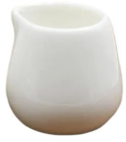 CGUOHU Pentolino Latte 3 Pezzi di caffè Latte Art Cup tè pomeridiano Cafe Caffettiera Brocca for Latte in Ceramica Barista Strumenti for caffettiera Bollilatte(White-45ml)