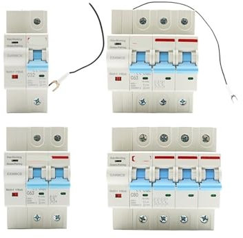 MOUKWLEK 1P 2P 3P 4P disyuntor Temporizador Control Remoto por Voz Vida Inteligente extintor de Inteligente automático Interruptor(2P,25A)