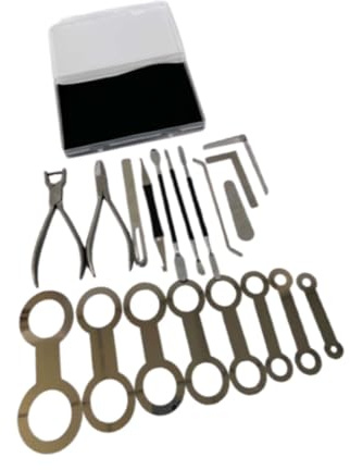 19 x Saxophon-Reparaturwerkzeug-Set, Reparatur-Handwerkzeug-Set, Saxophon-Nivellierwerkzeuge
