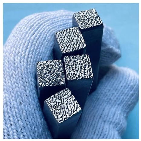 CYHTYM Schlagzahlen 5 Metallstempel-Sets, 10 mm Kohlenstoffstahl-Stanzform, DIY-Schmuck, Leder, Holz, Kunststoffstempel