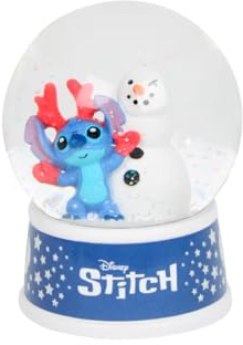 Defacto Stitch&Ice Boule à neige, décoration de Noël, cadeau pour enfants, parent enfant, Stitch Mickey Spiderman La Reine des Neiges, figurine Disney, collectionneur, boule à paillettes