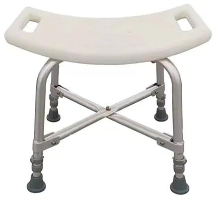 Plus SANTÉ – Tabouret de Douche Corail | accoudoirs rembourrés Amovibles, Hauteur réglable 41–55 cm, Assise 39,5×33 cm avec Drainage, Cadre Aluminium anticorrosion | 2,4 kg | 100 kg
