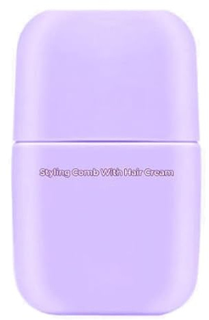 Peigne de coiffage avec crème capillaire, cire capillaire en stick aux ingrédients naturels, crème de finition rafraîchissante et non grasse pour cheveux abîmés et indisciplinés