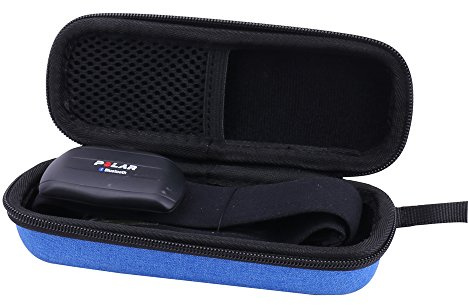 Aenllosi Hartschalentasche für Polar H7/H10/Wearlink Herzfrequenzsensor | Netztasche für Kabel und Zubehör, Wasserabweisende Oberfläche für zusätzlichen Schutz, Nur Hülle ohne Gerät und Zubehör