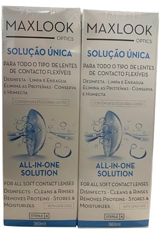 Maxlook Solución Única Para Lentes de Contacto Blandas Pack 2x360ml