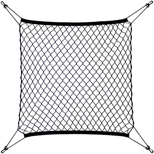 iGadgitz Home U7115 Cargo Net, Car Boot Storage Organiser - Black