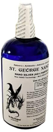 St. George Nano Silver | Collodial Silver Liquid Immune Support Supplement - Gluten Free and Probiotic Friendly Particle Solution 68 PPM (16 oz.)