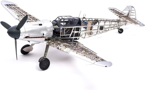 Artesanía Latina 20356. Flugzeugmodell aus Metall und Photogravur Deutsche Kampfjet Messerschmitt BF109G Maßstab 1:16. Modellbausatz zum Bauen