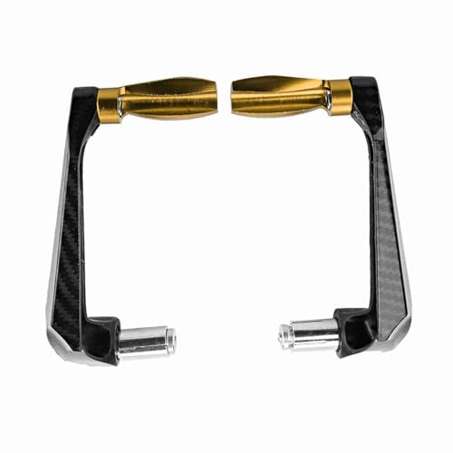 Yosoo Health Gear Protecteur de guidon de moto 7/8 pouces, protège-levier d'embrayage de frein de moto universel pour moto, moto, scooters, voitures électriques, vélos de montagne(Or)