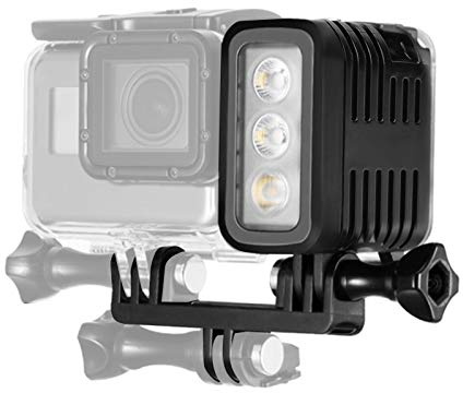 Undervattensvideoljus, 30 m (98 fot) dyklampa, 3 ljusstyrkor, dimbar, vattentät LED-videofyllning, nattlampa för 4/3+/3/2/1/sj4000/sj5000/sj6000/för Yi