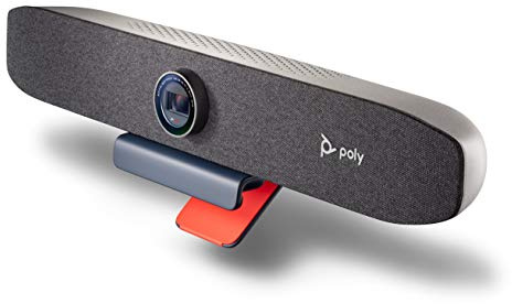 Barre vidéo personnelle Poly Studio P15 (Plantronics) - 4K - barre tout-en-un - Caméra, microphones et haut-parleur - Qualité audio et vidéo supérieure - Solution certifiée pour MS Teams et Zoom