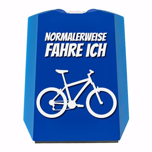 speecheese Parkscheibe mit Spruch: Normalerweise fahre ich Mountainbike Geschenk für einen Mountainbikefahrer zum Geburtstag oder als Mitbringsel zum Führerschein tolle Geschenkidee