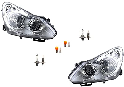 Johns, Scheinwerfer Halogen passend für Opel Corsa D 07/06-12/10 Leuchtmittel Set Li Re