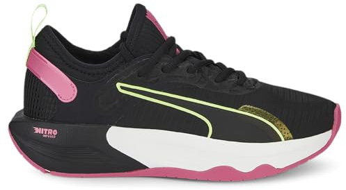 PUMA PWR XX Nitro, Puma Nero/Rosa Tramonto/Mela Fizzy, 42.5 EU