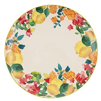 Maxwell & Williams DR0527 Platte rund, 36 cm Durchmesser - Keramik glatt, bunt - Serie Capri - mit Geschenkbox