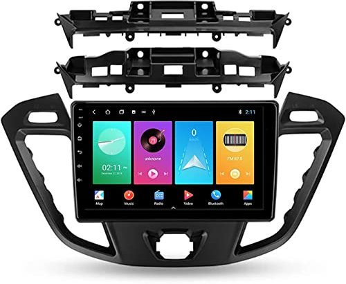 MLXABH Android 10.0 Stereo per Auto Navigatore satellitare Radio Doppio DIN per Transit Custom 2012-2021 Navigazione GPS Lettore multimediale Ricevitore Video Bluetooth con 4G/5G WiFi SWC DSP USB