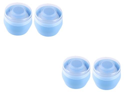 Beavorty 4stücke Puder Puff Boxen Für Sanfte Hautpflege Puff Und Streuer Für Gleichmäßige Anwendung Von Babypuder Für Empfindliche Babyhaut