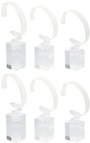 GALPADA Transparenter Acryl Uhrenständer C-Förmig 14.8X6.5X6 Cm Uhrenhalter Für Herren Und Damen Zur Sicheren Aufbewahrung Und Präsentation Von Uhren