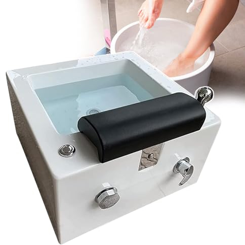 pealiritansemen Fußwanne Zum Einweichen Der Füße, Wasser-Fußmassagegerät, Fußpflege, Zur Beruhigung Und Entspannung Müder Füße, Mit Temperaturkontrollschalter, Farblicht, Acryl-Fußbadewanne