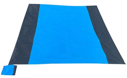 Strandmatte, Picknickdecke, 140 x 200 cm, Stranddecke, wasserdicht, sanddicht, wasserabweisend, Picknickdecke, leichte sandfreie Strandmatte für , Camping, Wandern und Picknick