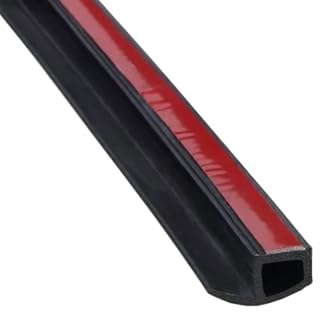 MOCNT Auto Türdichtung 4 Meter Autotürdichtung P Förmig Autotür Gummidichtung Selbstklebender Türdichtung Wasserdicht Schalldichter Dichtungsstreifen Kantenschutz 23mm x 13mm